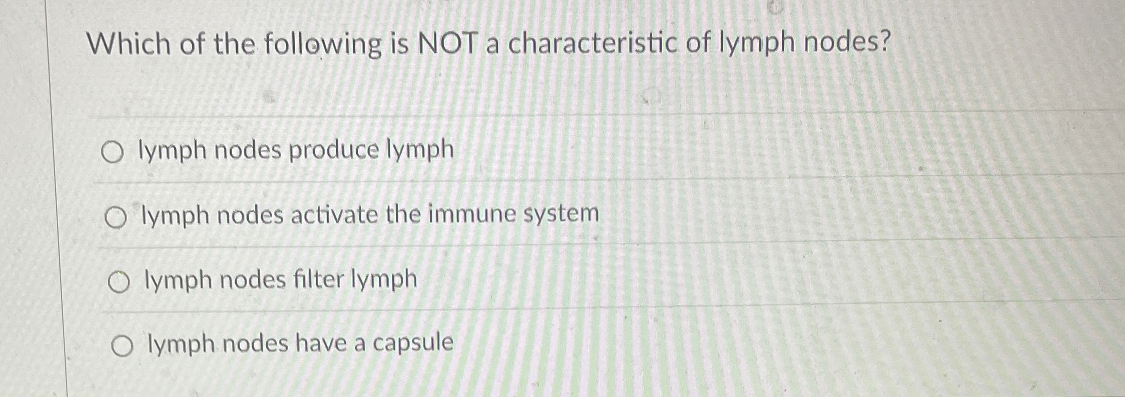 Solved Which of the following is NOT a characteristic of