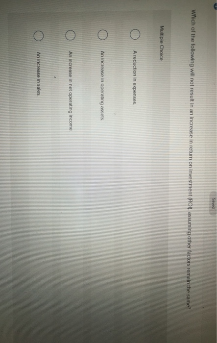 Solved Which of the following will not result in an increase | Chegg.com