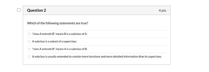 Solved Question 22 4 pts Which of the following statements | Chegg.com
