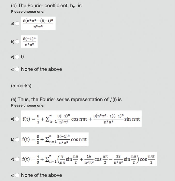 Solved The Sketch Of The Following Periodic Function F T Chegg Com