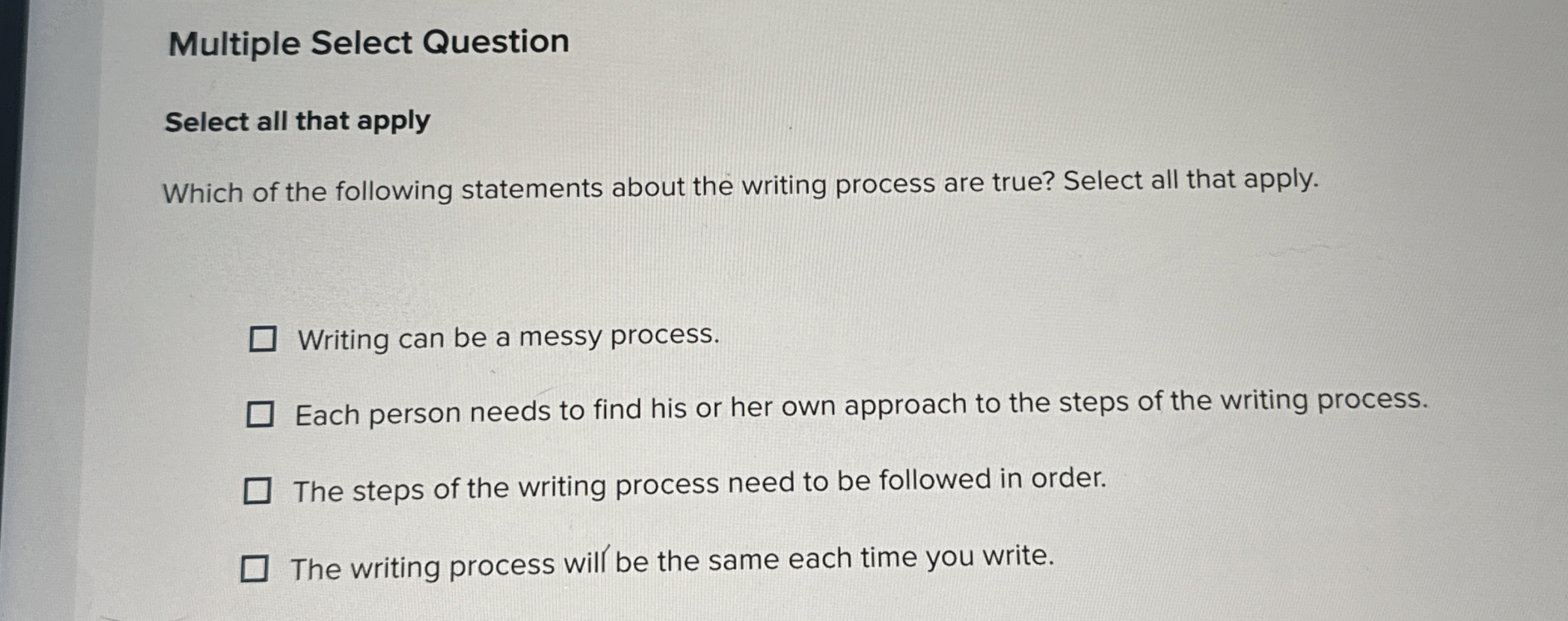 Solved Multiple Select QuestionSelect all that applyWhich of | Chegg.com
