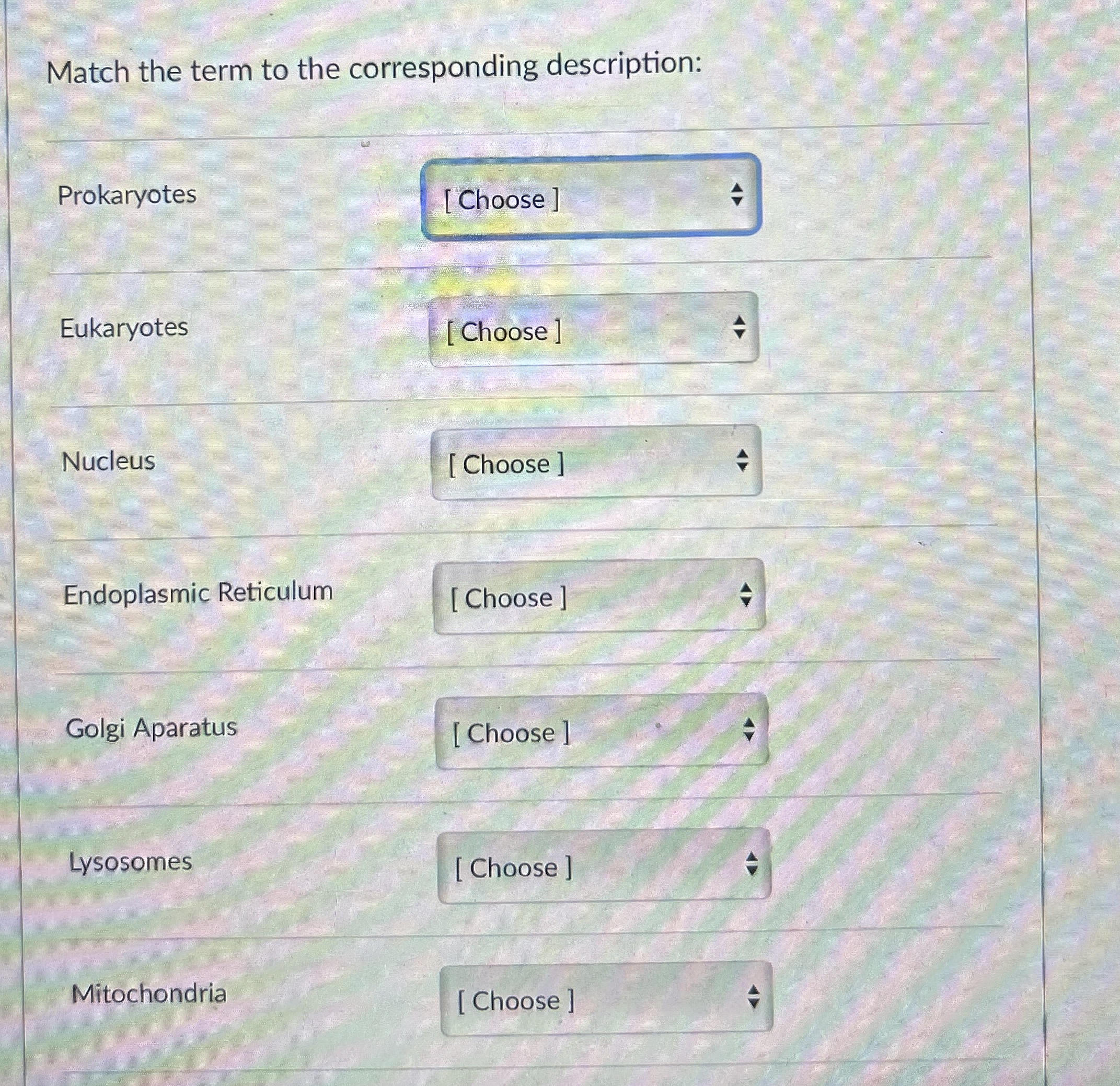 Solved Match the term to the corresponding | Chegg.com