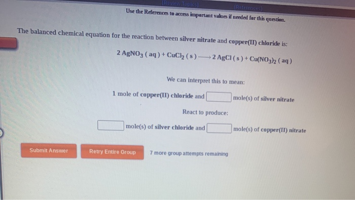 Solved Interpret the following equation for a chemical Chegg