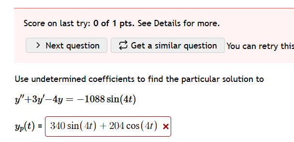 Solved Score on ﻿last try: 0 of 1 pts. ﻿See Details for | Chegg.com