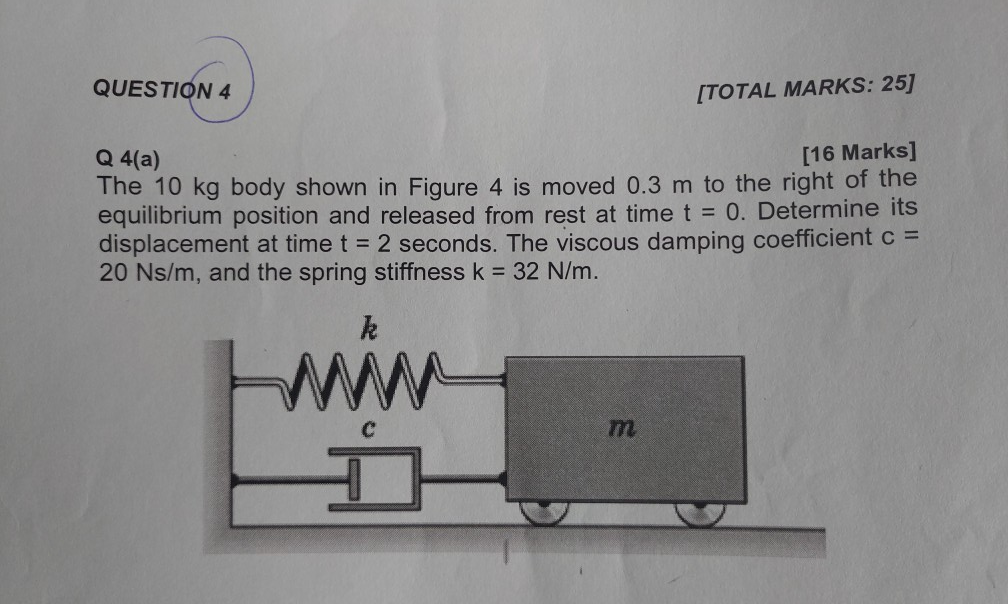 Solved Q 3(c) [8 Marks] A constantvelocity cam is designed