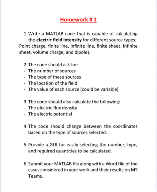 Homework #1Write a MATLAB code that is capable of | Chegg.com