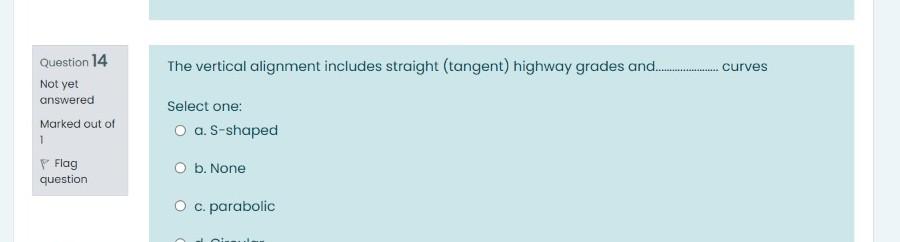 Solved Question 14 The vertical alignment includes straight | Chegg.com