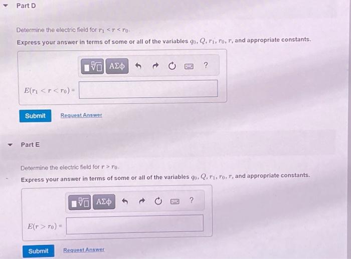 Solved FigureDetermine the electric field for r1 | Chegg.com
