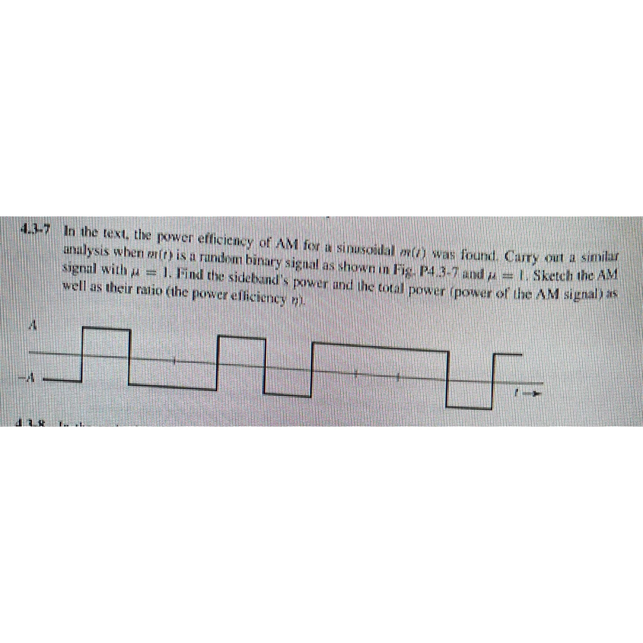 Solved 4Lak hou ane given the basehand sienals h wir ams or