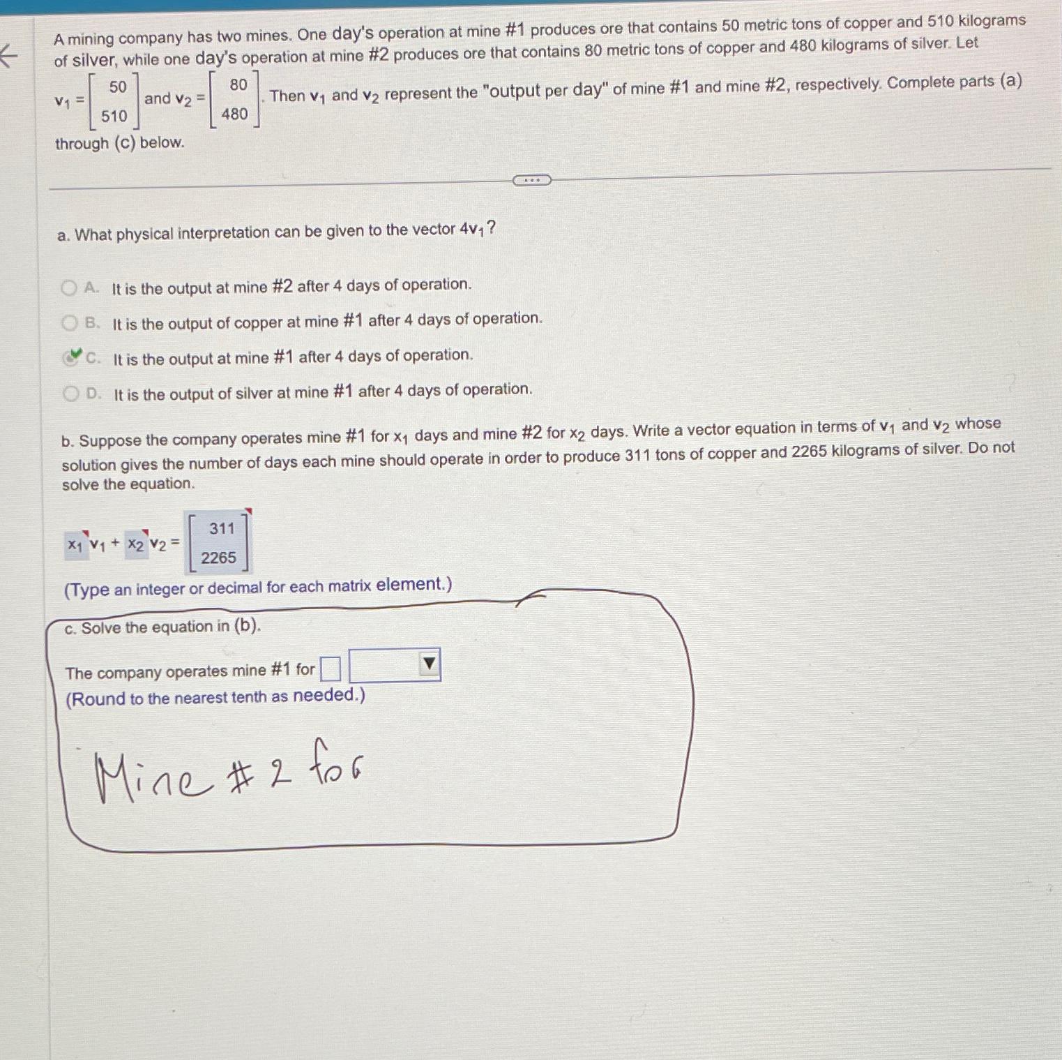 Solved I only need part c but i took a picture of everything | Chegg.com