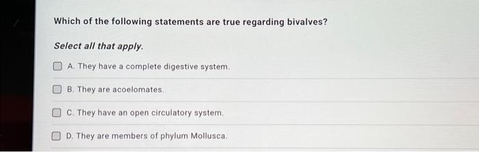 Which of the following statements are true regarding | Chegg.com