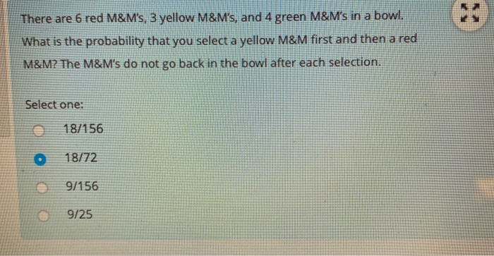 Solved 1. What is the probability that a red M & M is