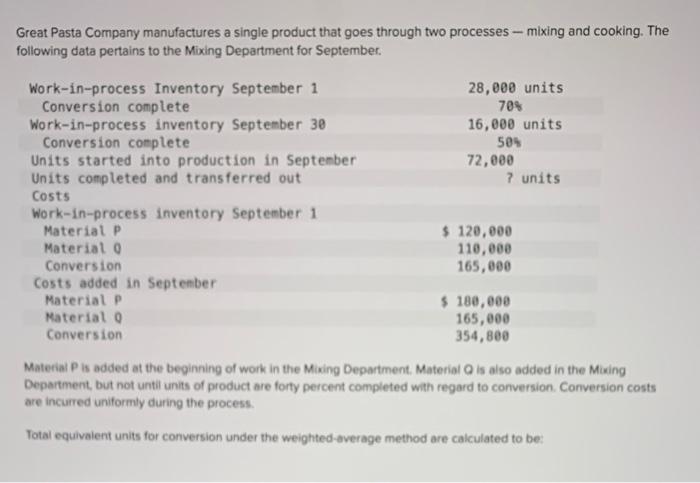 solved-great-pasta-company-manufactures-a-single-product-chegg