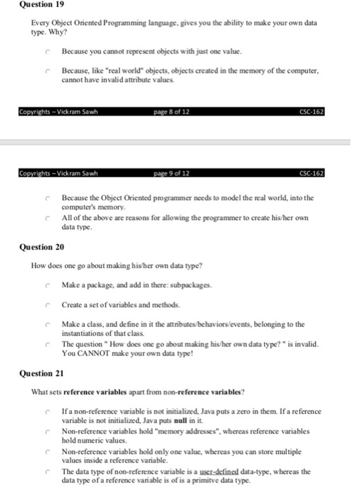 Solved Question 1 What is the type of programming we did, | Chegg.com