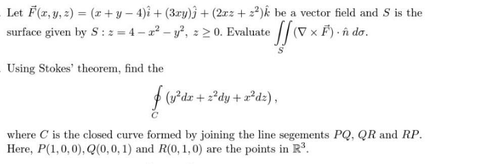 Let F X Y Z X Y 4 ừ 3xy I 2x2 A Be Chegg Com