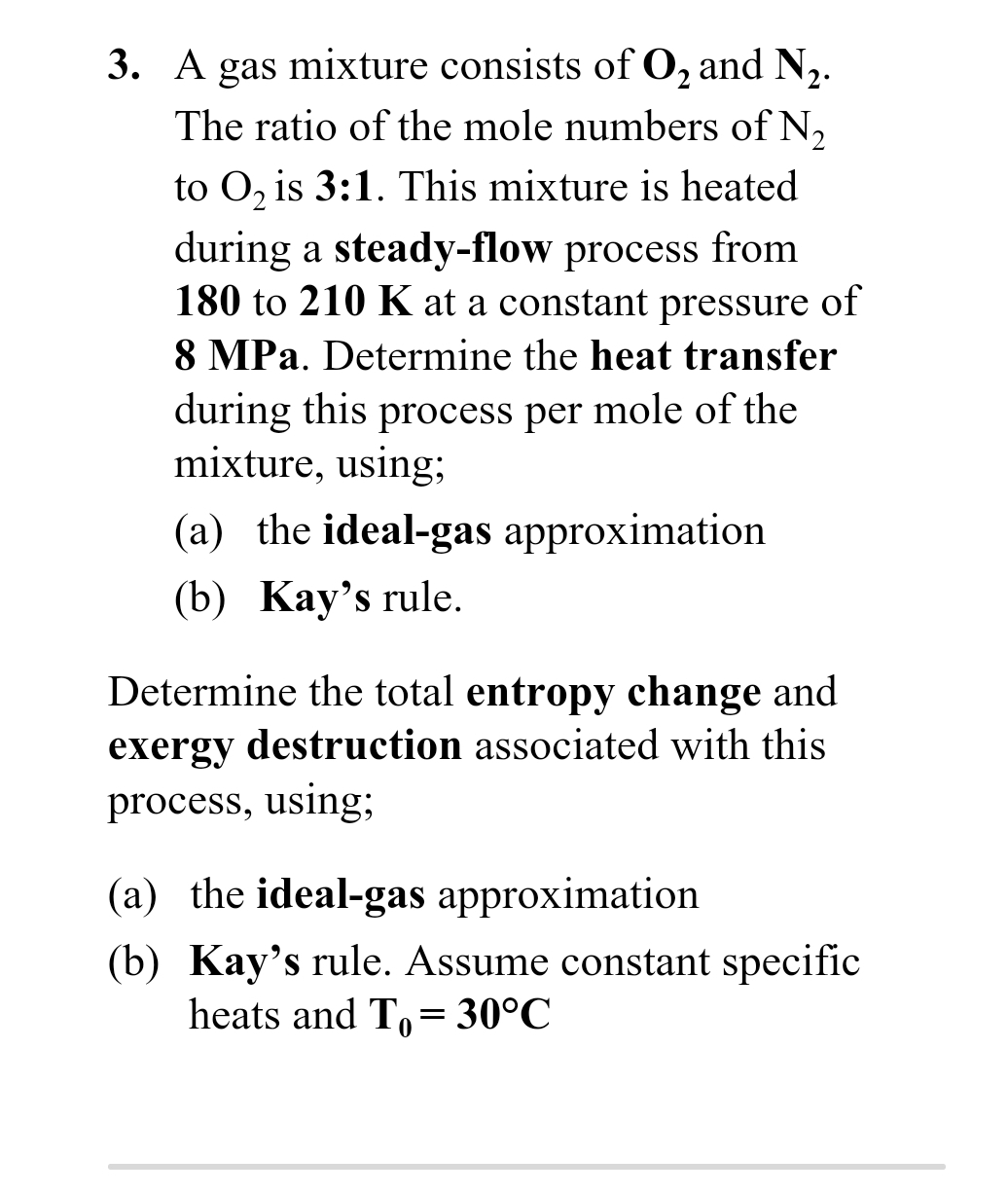 Solved A Gas Mixture Consists Of O2 ﻿and N2 ﻿the Ratio Of