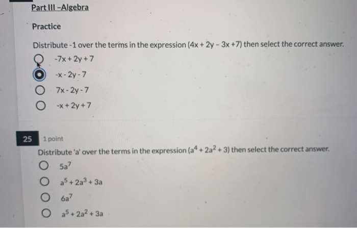 solved-part-iii-algebra-practice-distribute-1-over-the-chegg