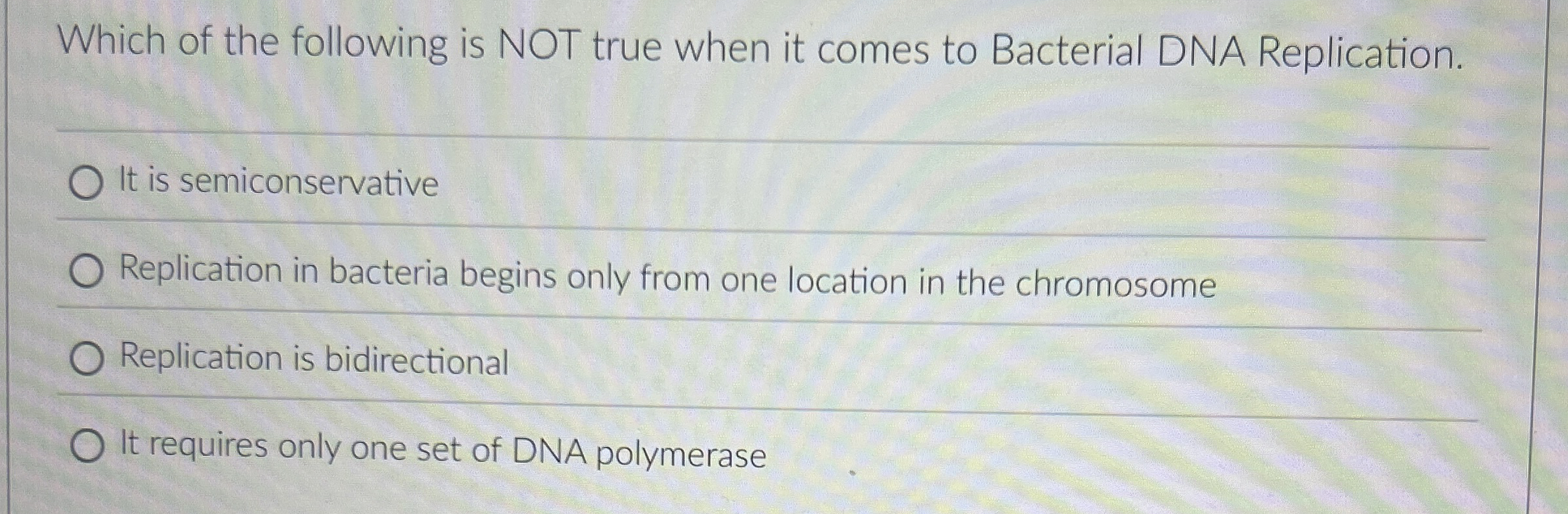 Solved Which of the following is NOT true when it comes to