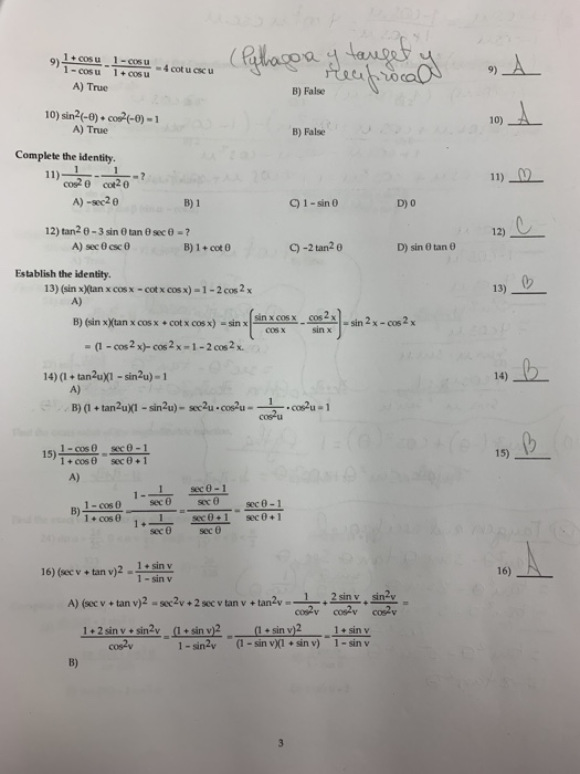 Solved 1 Cosu 9 1 Cosu 1 A True Na Y Target U Lign Chegg Com