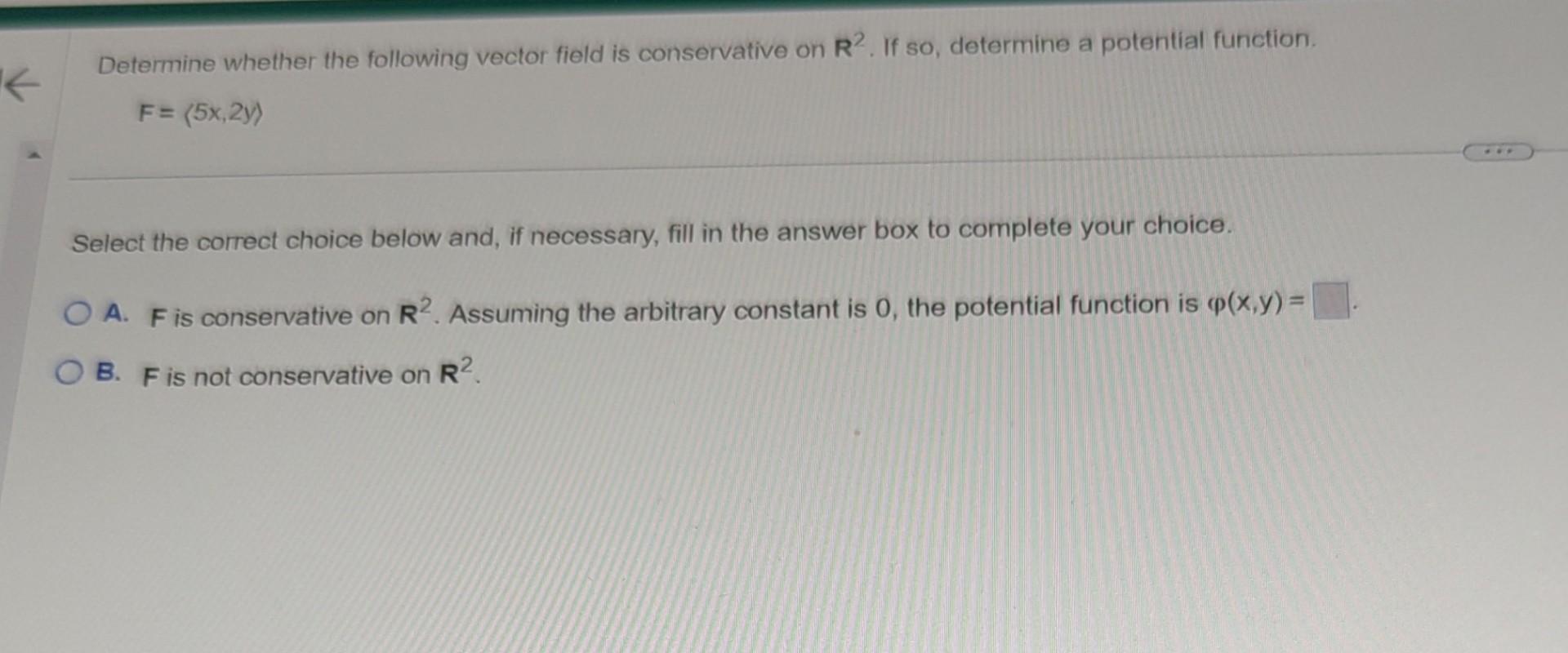 Solved Determine Whether The Following Vector Field Is | Chegg.com