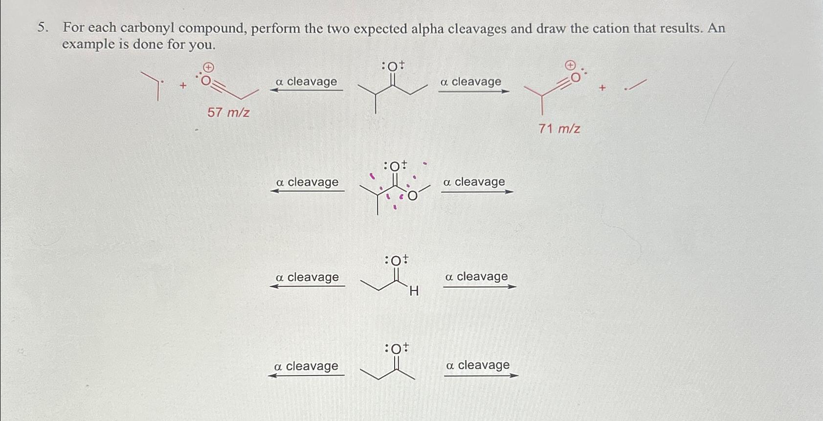 Solved For each carbonyl compound, perform the two expected | Chegg.com