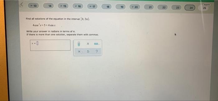 Solved 13 14 - 15 16 17 18 19 20 21 22 23 24 25 Find All | Chegg.com