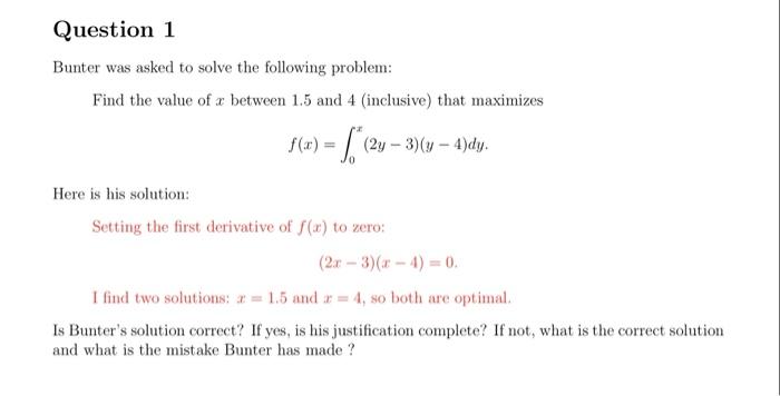 Solved this question is an optimization problem. May I ask | Chegg.com