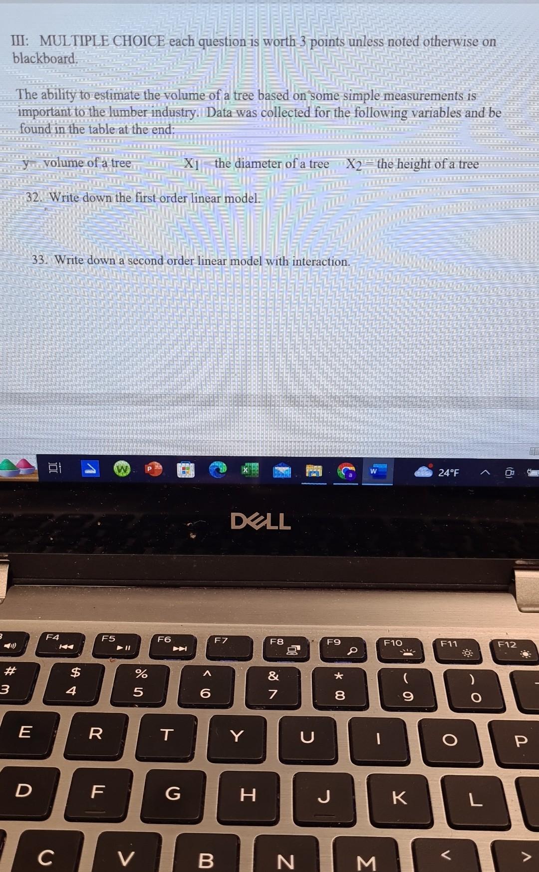 Solved III: MULTIPLE CHOICE each question is worth 3 points | Chegg.com