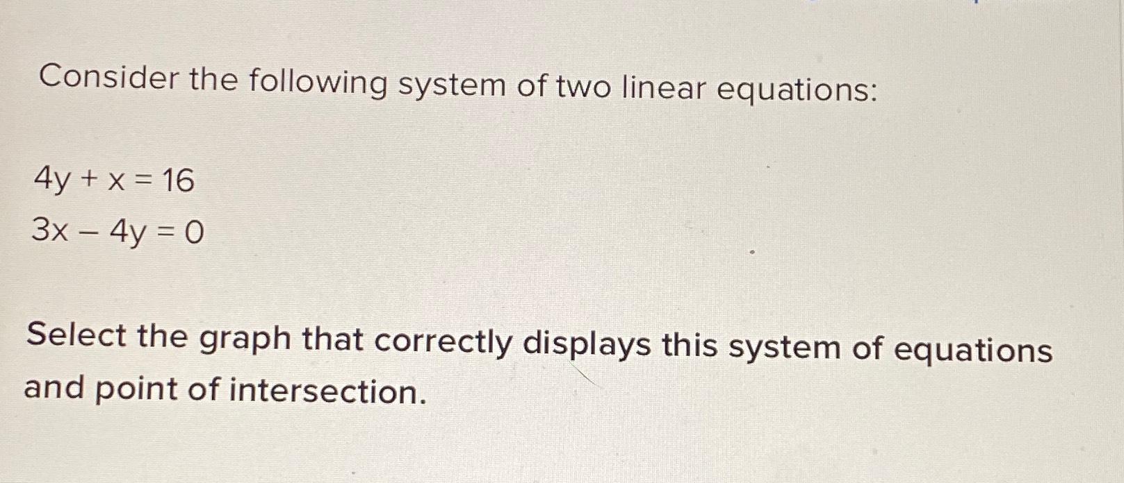 Solved Consider the following system of two linear | Chegg.com