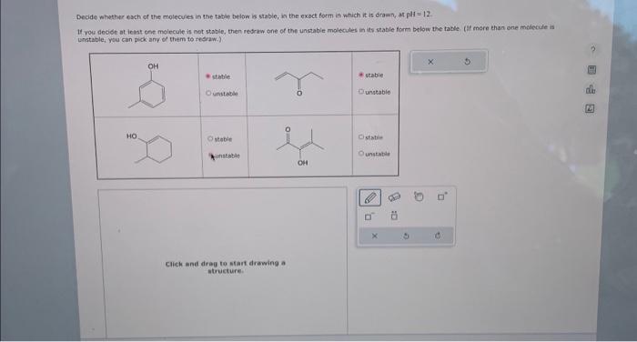 Solved Decide whether each of the molecules in the table | Chegg.com