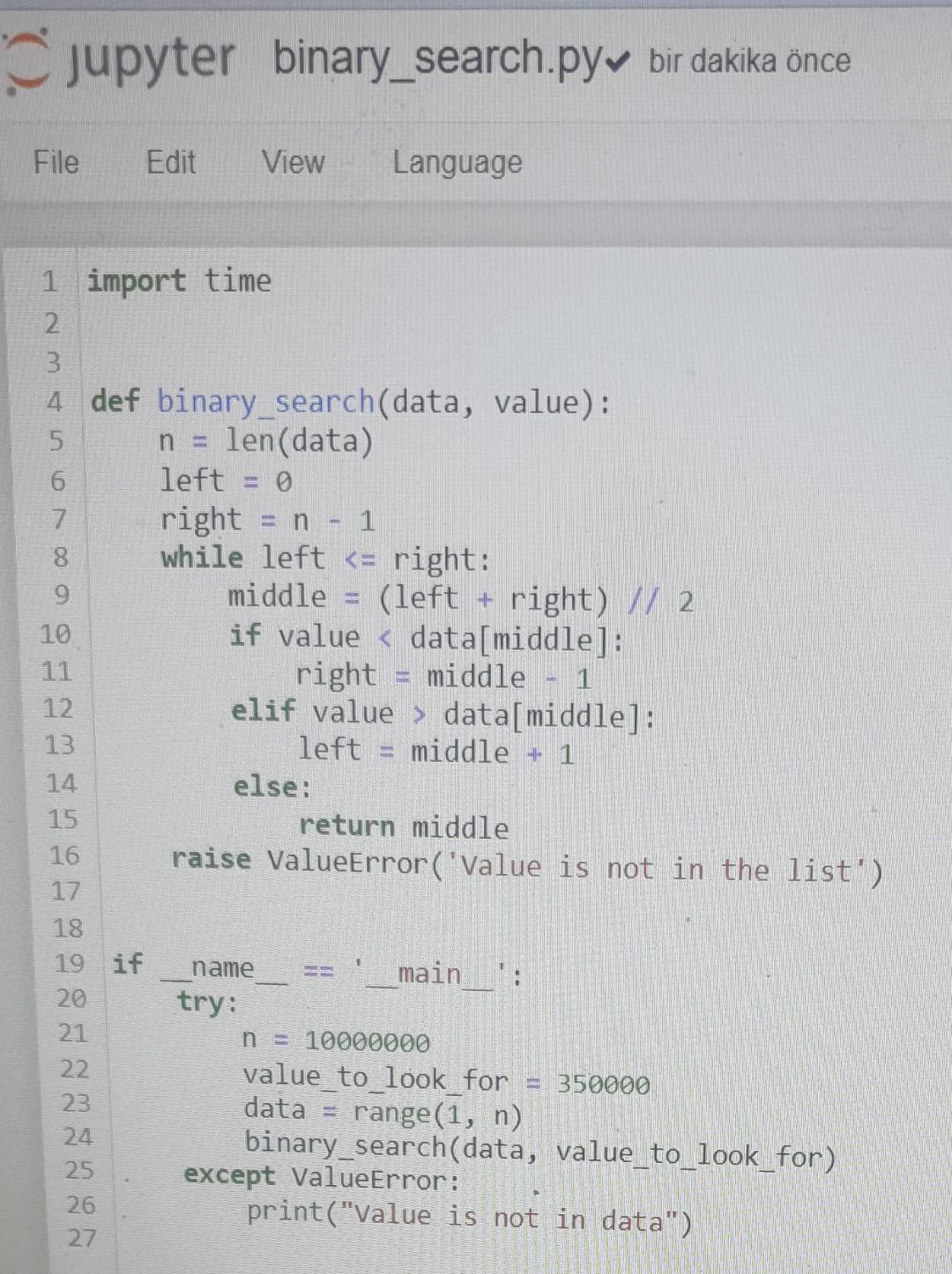 Solved 3. (25 pts) Please see the linear_search.py and | Chegg.com