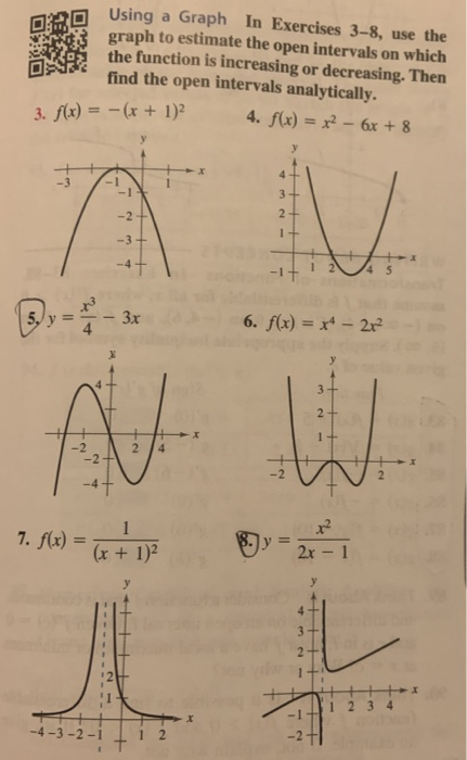 Solved Using a Graph In Exercises 3-8, use the graph to | Chegg.com