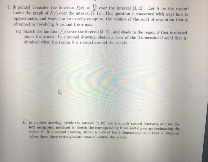 Solved 2. [6 points) Consider the function f(x) 15 over the | Chegg.com