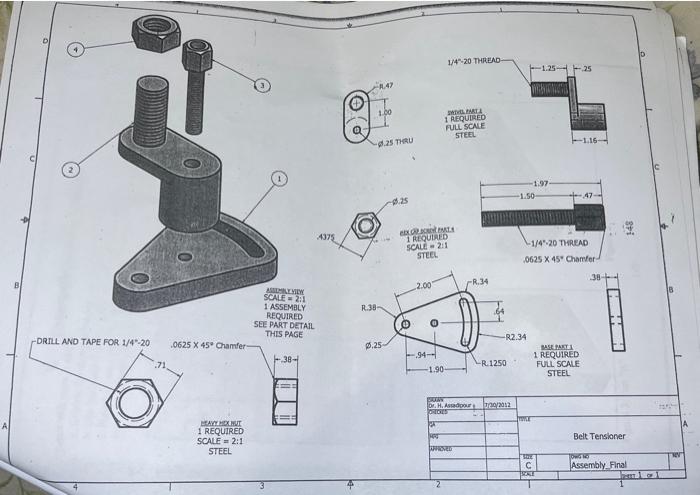 PLEASE ACTUALLY CREATE A DRAWING FILE AND SHOW THE | Chegg.com