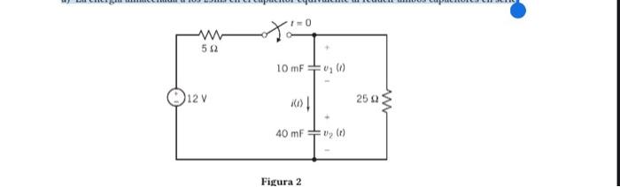 Solved In the circuit of Figure 2, the switch has been open | Chegg.com