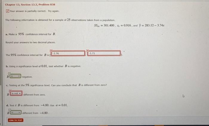 Solved Chapter 13, Section 13.3, Problem 038 Your answer is | Chegg.com