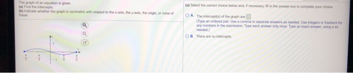 Solved Find The Intercepts And Graph The Equation By | Chegg.com