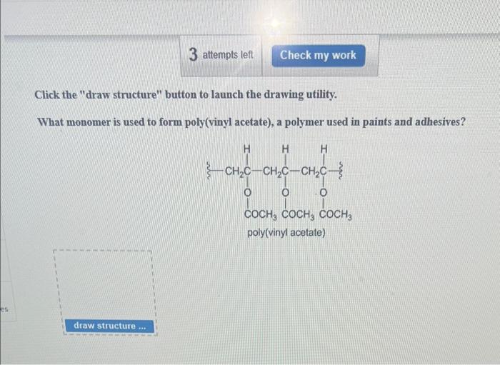 Solved Click the "draw structure" button to launch the