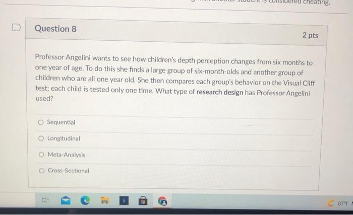 Solved Question 6 2 pts You do a Correlational Study and | Chegg.com