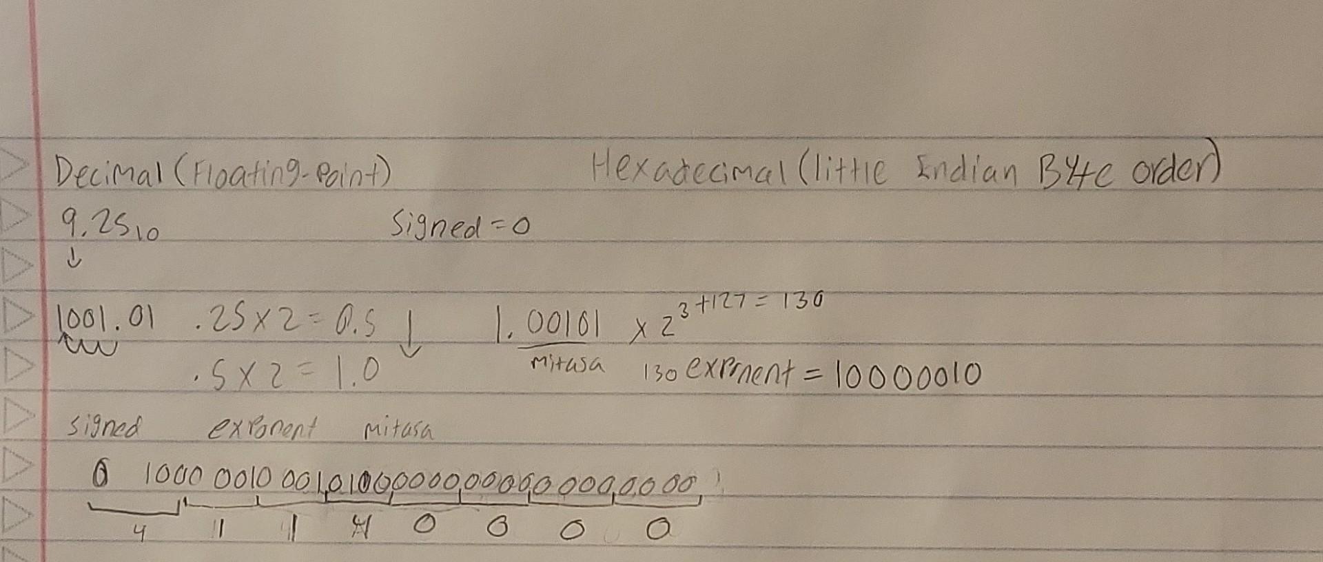 Floating Point Operations Gif I need some help with floating point operations. So, | Chegg.com