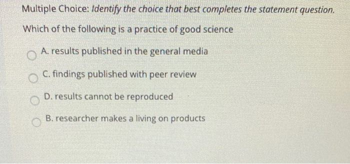 Solved Multiple Choice: Identify the choice that best | Chegg.com