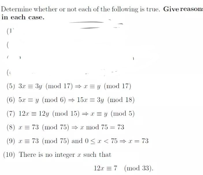 Solved Determine whether or not each of the following is | Chegg.com