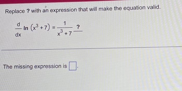 Solved Replace ? with an expression that will make the | Chegg.com