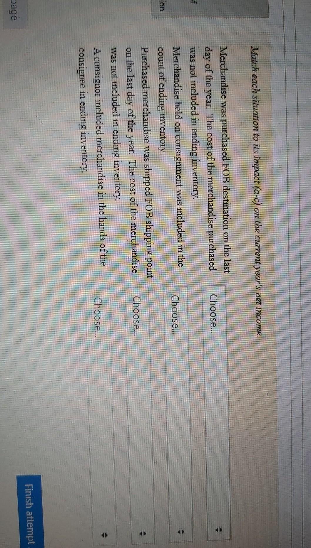 Solved Match each situation to its impact (a-c) on the | Chegg.com
