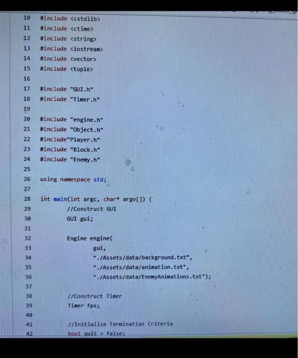 Solved I am writing a program. Below me is the code for the | Chegg.com