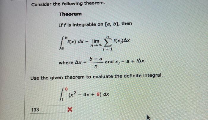 Solved Consider The Following Theorem. Theorem If F Is | Chegg.com