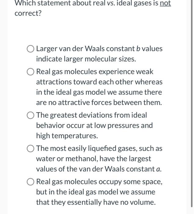 10.9: Real Gases - Deviations from Ideal Behavior - Chemistry LibreTexts