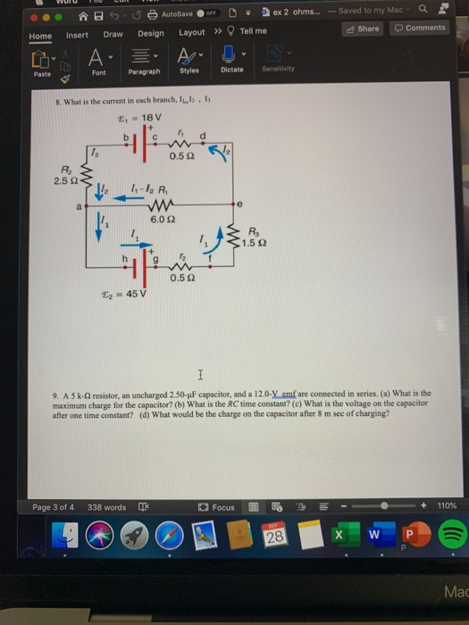 Solved CF SU AutoSave ex 2 ohms... -Saved to my Maca Draw | Chegg.com