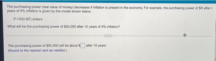 Solved 18 of 25 By definition, the purchasing power of money