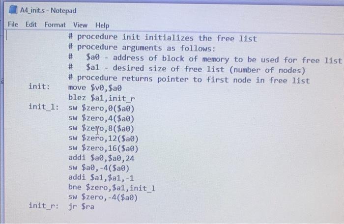 Solved 6. (10 marks) In this question you are to write MIPS | Chegg.com